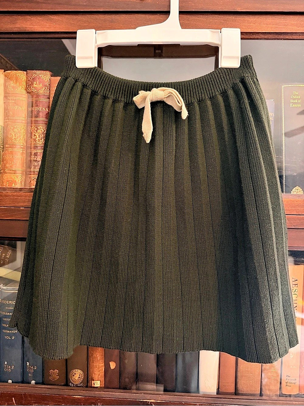 MABLI Beti Juniper Knee-Length Wool Skirt